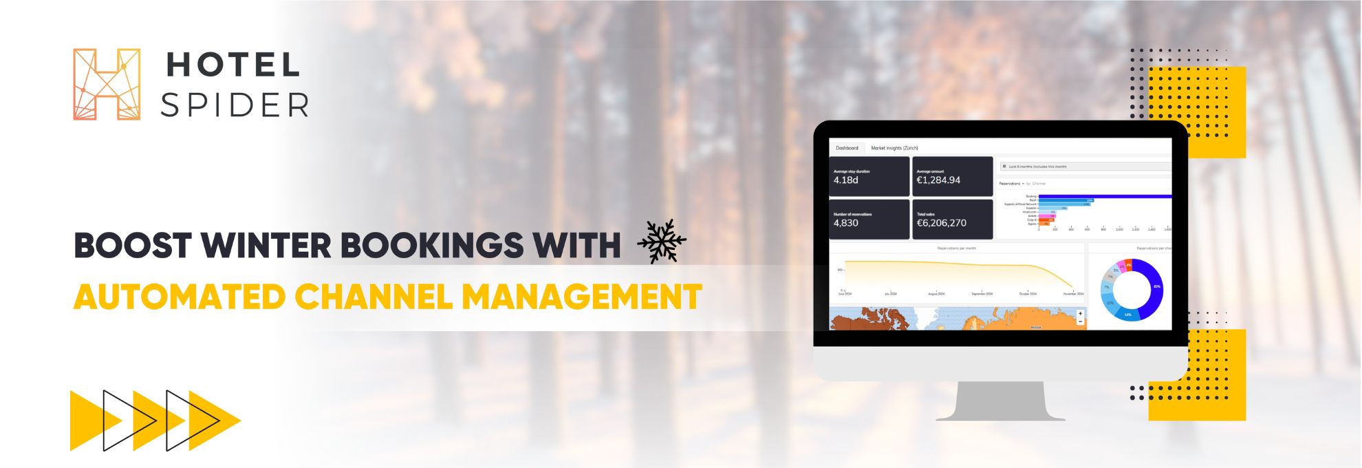 How Automated Channel Management Benefits High-Season Winter Bookings?