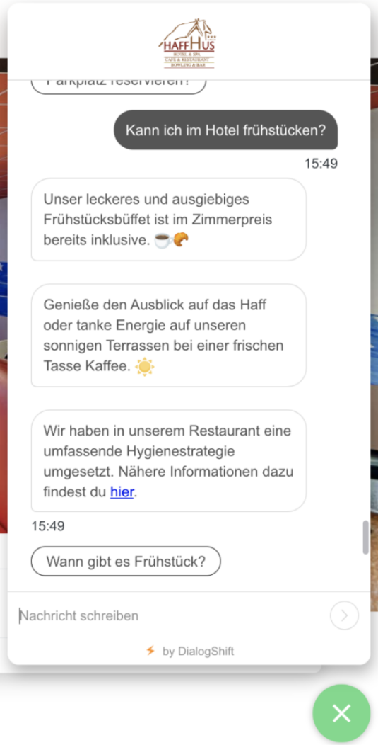 ChatBot DialigShift und Hotel-Spider